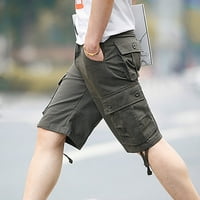 Kratke hlače za velike i visoke muške kratke hlače za multi džepne ručke slim fit multi džepni patentni