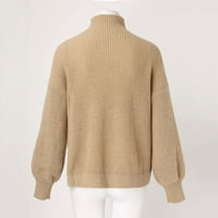 Simu ženski jeseni ležerni trendy džemper ženski ležerni dugi rukav džemper od laganog pulover Duks