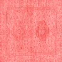 Ahgly Company Zatvoreni kvadrat Sažetak Crveni modernim prostircima, 3 'kvadrat