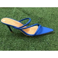 Daeful Womens Strapppy Sandale Prozračne visoke potpetice Slip na petu Sandale Vanjska udobnost Neklizne