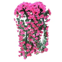 SHLDYBC Viseće cvijeće Umjetno ljubičasto cvijeće zida Wisteria Korpa Viseća vijenca Garland Vine cvijeće