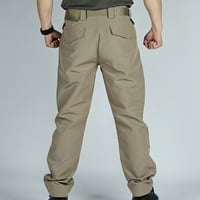 TOQOT muške borbene gaće - na otvorenom s džepovima Stretch vodootporne pamučne casual muške hlače kaki