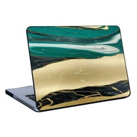 Kompatibilan sa MacBook Pro Telefonska futrola, zeleno-zlatno-mramor - silikonski zaštitni za zaštitu