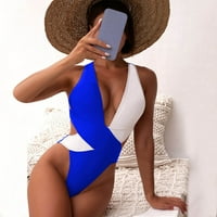 Ženski kupaći kostimi plus veličina Monokinis kupaći kostim bikini kupaći kostim za šivanje u boji Monokinis