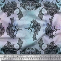 Soimoi pamučna ducka tkanina umjetnička paisley ispis tkanina od dvorišta široka