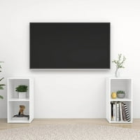 TV stoji visoko sjaj bijele 28.3 x13.8 x14.4 dizajnirano drvo