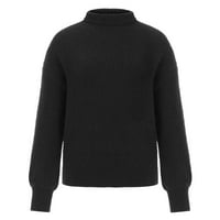 Džemper za žene Turtleneck casual mekani udobni jesen zimski džemper pulover dugih rukava pulo u boji