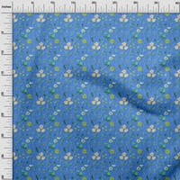 Onuone pamuk dres srednje plave tkanine cvjetna tkanina za šivanje tiskane ploče za obnarenje pored