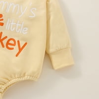 Vedolay Baby Boys Bodysuit Boy's Winter Long Solid Romper Flutter rukave ruffled slojevita patentni