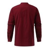 Polo majice za muškarce Ležerne prilike punog vučnog štanda za blozu dugih rukava s dugim rukavima