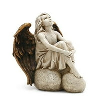 Gledajući anđeo koji sjedi na statuama vrta stijena