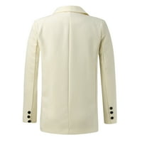 Ženski džep gumb Solid boja Bodycon formalni kaput dugih rukava za svakodnevnu jaknu