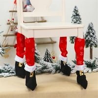 Noga za stolni ukras za zabavu za božićna stolica pokriva božićna kuhinja, blagovaonica i bar sapuna