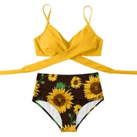 Ženski klika za kupaći kostim Ženski modni bikini set kupaći kostim dva štamparija za ispis kupaćih