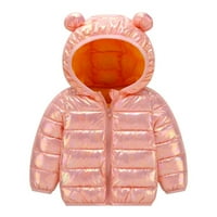 Toddler Boys Girls Winter Witrooff Lightfulls Boje Bear uši kaputa za kapute Dječja jakna za djecu Topla odjeća
