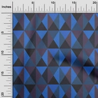 Onuone baršunasto-plava tkanina geometrijska haljina materijala materijala za ispis tkanine sa dvorištem