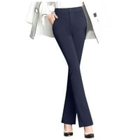 FVWitlyh pantalone za ženske ležerne haljine za žene pod rastezljivim radom Visoke poslovne pantalone