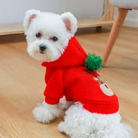 TOPUMT božićni kostim za pse lijepe mali pas božićni kostim Božić djevojka džemper džemper haljina