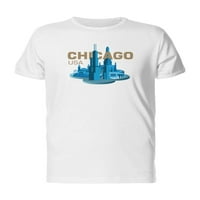 Chicago USA Vodena toranjska majica MUŠKARa -Mage by Shutterstock, muški medij