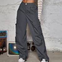 Dianli teretne hlače za žene Solid Street Style Design Sense Multi džepni kombinezoni visoke struke
