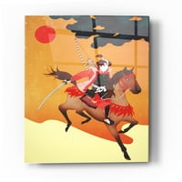 Epic Art 'Samurai' Sai Tamiya, akrilna staklena zida Art, 16 x24