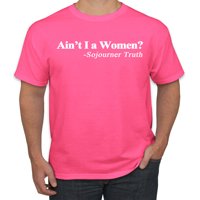 Crni feminizam nije ja žena takouurner istine muške grafičke majice, neon ružičasta, 4xl