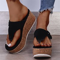 Ženske papuče Ženske cipele Nove plovne platforme sandale dame Ljetni isječak Toe Ležerne prilike Flip