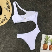 Ženski kupaći kupaći grudnjake podstavljeni šuplji push-up vani bikini kombinirani kupaći kostimi za