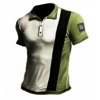 Golf košulje za muškarce Muška modna košulja Casual kratkih rukava za golf majica Boja blok pamučne