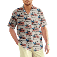 4. jula muška havajska majica USA Nacionalna zastava majica košulja ovratnik 3D print casual svakodnevno