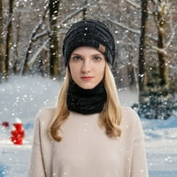 Ženski kape muške i ženske zimske pletene vjetrootporni šal na papiru od zimskih pletiva topla kape