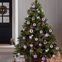 Ornament za božićne stablo Privjesak za zabavu Oprema Oblikovanje plastične lopte 1.57in