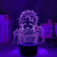 Anime Demon Slayer Tanjiro Kamado Lampica Cool 3D Illusion Noćna svjetiljka Početna soba Decor akril