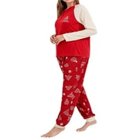 MA & Baby Božićni koji odgovara porodičnoj spavaćić roditelj-dijete stablo Snowflake Print pidžama kuća za odmor