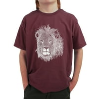Dječačka majica za reč Art - Lion