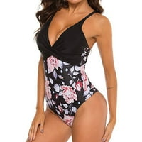 Kupaći kostim Ženski push-up odijelo Bikini Cvijeće Ispiši kupaći kovice za kupanje Tankini kupaći odijela