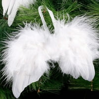 PUDCOCO Chic Angel Pearo Pearovo krilo Božićno dekor Viseći ornament vjenčanje