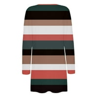 Lroplie Cardigan džemperi za žene tiskane modne casual džep dugih rukava s dugim rukavima vježbanje