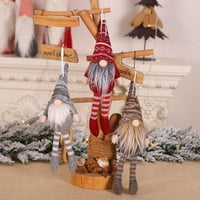 Božićni plišani gnomes Tomte Gnome ukrasi ručno rađeni švedski patuljak figuri za odmor ELF Početna