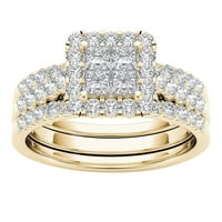 Zirkon nakit pozlaćeni prsten umetnuti klasični prstenovi Par prstenovi