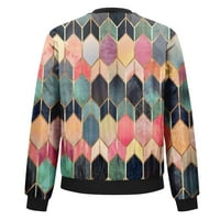 Umitay džumperski jakne za žene Lagane pauze s dugim rukavima obrezana modna print Outery plash Ostali