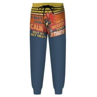 Duljina hlača Zazor muške modne otisnute kuće casual pantalone Pajamas tanke elastične ravno hlače