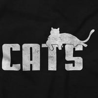 Mačke KittyCat Lovers Lovers Cool Slatka V-izrez T majice Muškarci Žene Brisco Brends S
