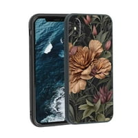 Whimsical-Goth-Floralpng-telefon za iPhone za žene Muška Pokloni, Mekani silikonski stil Poklopni otporan