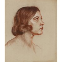 Anny Dollschein Black Ornate uokviren dvostruki matted muzej umjetnosti pod nazivom: Ženski portret