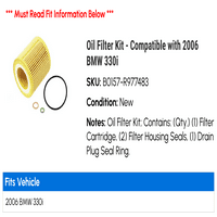 Kit za filter ulja - kompatibilan sa BMW 330i