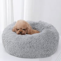 Shldybc pas okrugla zimska torba za spavanje dugi plišani mekani kućni ljubimac smirujući krevet na