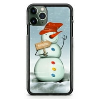 Snow Man Telefon Case Sjeverni pol Božić Tanak Poklopac od tvrdog gume Poklopac za iPhone Mini gume