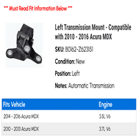Nosač lijevog prijenosa - kompatibilan sa - MD 2015 Acura