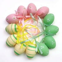 Hyda anti-deformirani jajeći ukrasi sa remenkim plastičnim prazničnim poklonom jaje za sječenje ukrasa